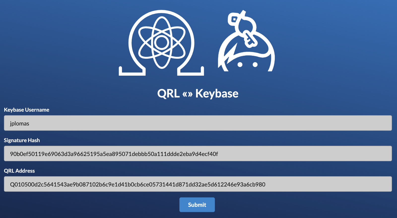 keybase qrl authorize